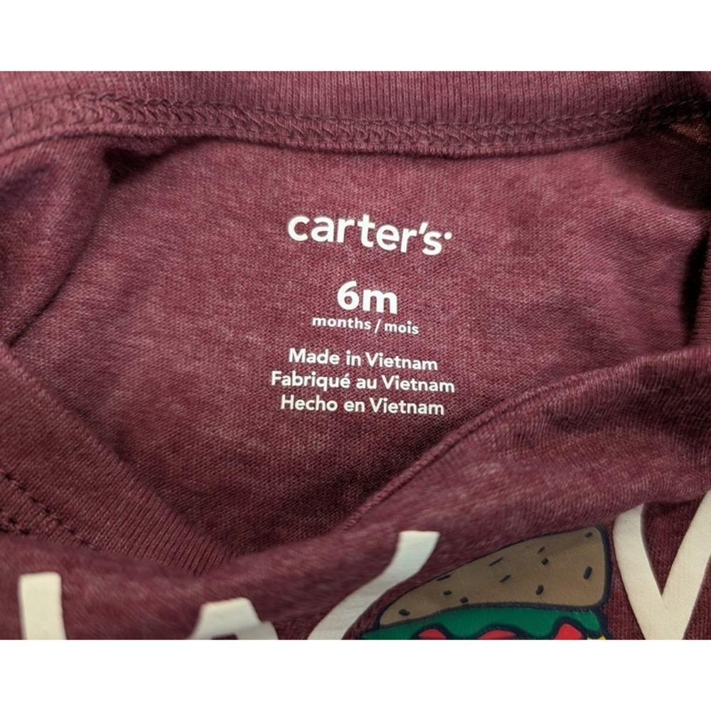 Carter's Baby Boy's Jogger Sets, 2 Sets Long Sleeve Tees and Sweats, 6 Months - Picture 5 of 10